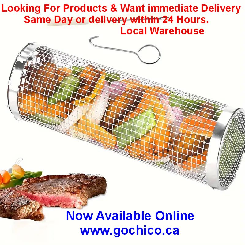 BBQ Grill | Stainless Steel | Portable, Multipurpose | Outdoor Barbecue, Camping | Round Fire Pit - Image 2